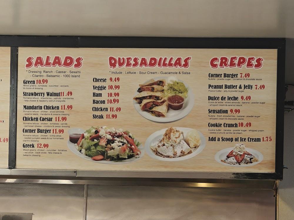 Corner Burger Menu image 2